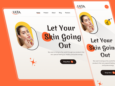 Beauty Website beauty beauty wesite branding graphic design product design ui ui design uidsign web header