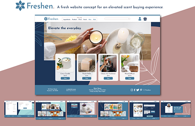 Freshen | Scent company website branding consumer design experience graphic design logo purchase scent ui ux web website