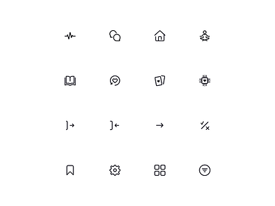 Icons for side-project ai app icons interface love ui user interface ux visuals