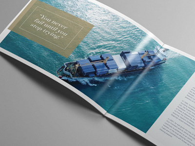 Seaboard Marine - Company Brochure Design document design graphic design print design