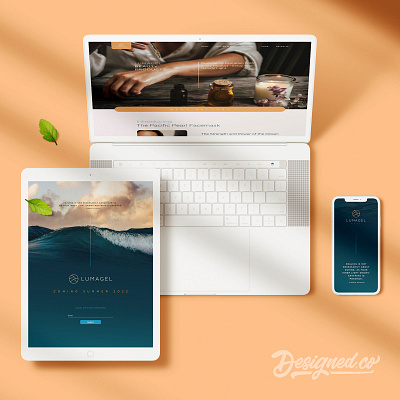 Lumagel - Website Design digital design graphic design