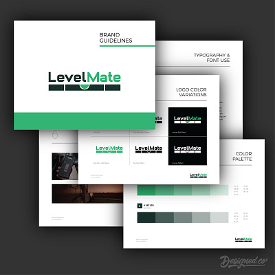 LevelMate - Brand Guidelines brand design graphic design logo design