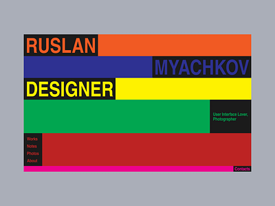 Personal Website 3d animation app branding color des design flat graphic design icon illustration logo ui ux web website