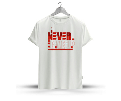 Quote Typography T-Shirt Design give up inspirational never quote t shirt design typography
