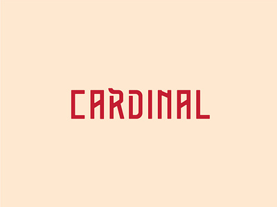 Cardinal Logo Concept bird branding cardinal graphic design logo logotype red typography