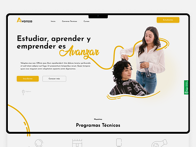 Avanza Academy | Landing Page app branding design illustration landing page logo ui ux web web design