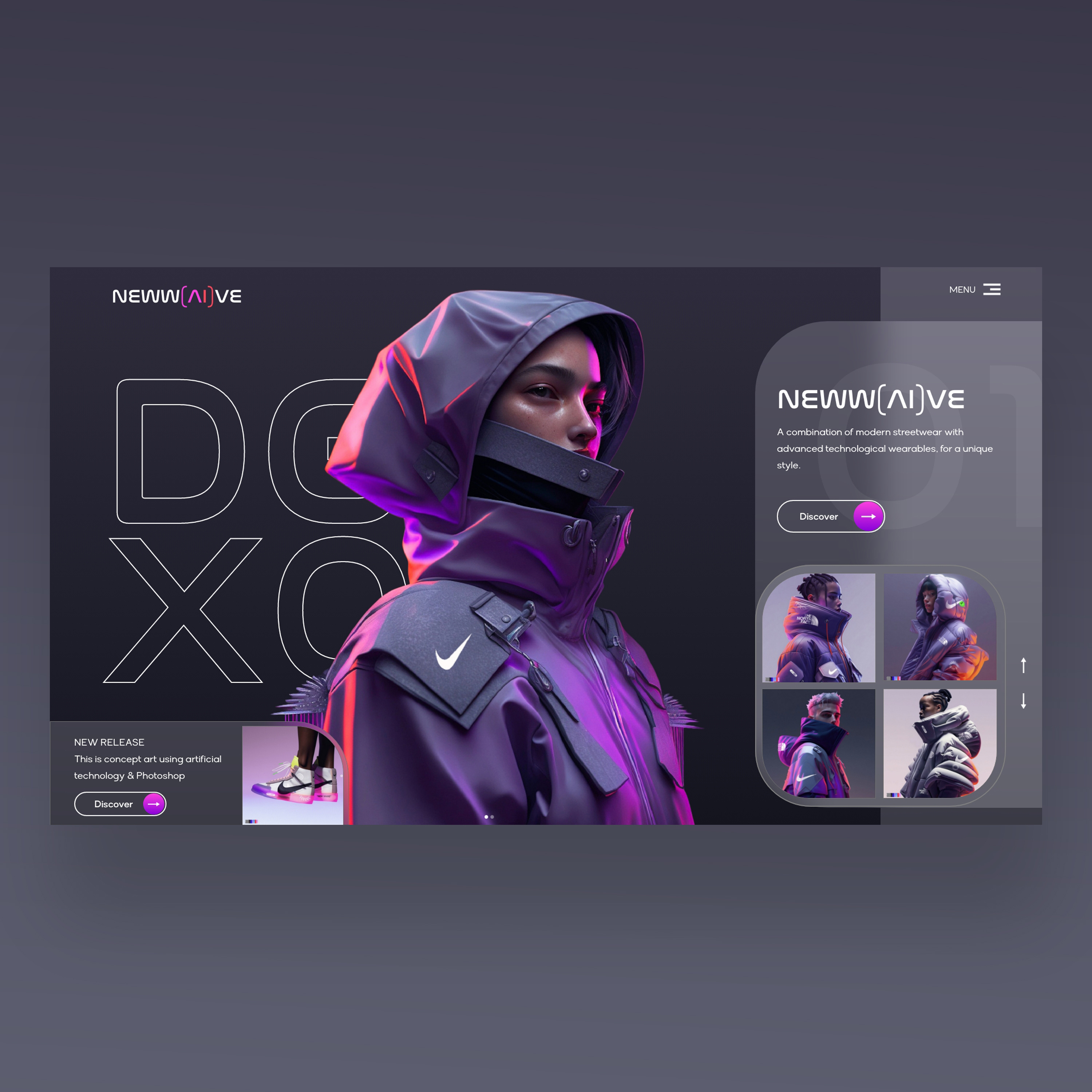 New Waive Web Ui Design Concept ai artificial intelligence branding design graphic design nft nft art nft artwork photography tech wear techwear ui ui design ux ux design web design