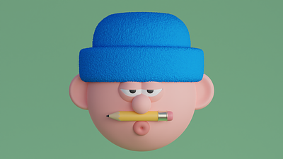 Mister Mustache 3D Illustration 3d animation blender branding character characters cinema4d cool cute doodle free freebie graphic design illustration lowpoly maya motion graphics naweed hesan nft ui