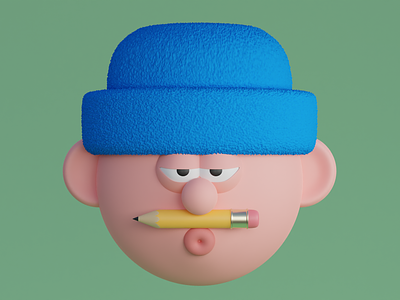 Mister Mustache 3D Illustration 3d animation blender branding character characters cinema4d cool cute doodle free freebie graphic design illustration lowpoly maya motion graphics naweed hesan nft ui