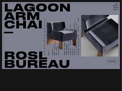 Furniture website concept color furniture minimal typography ui website
