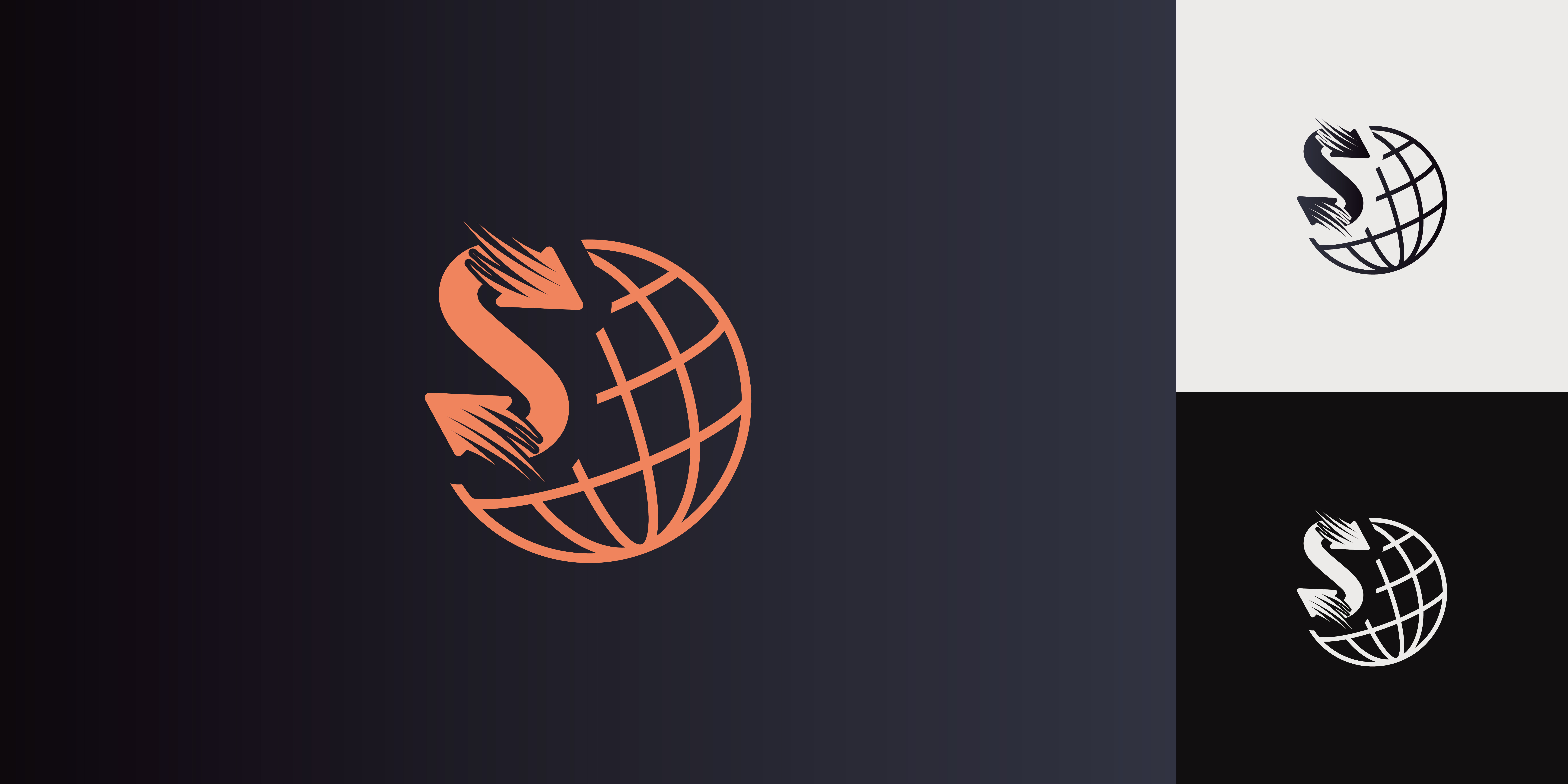 S & Global Logo animation app art branding cargo design express flat graphic design icon illustration illustrator letter logo logo design minimal typography ui ux vector