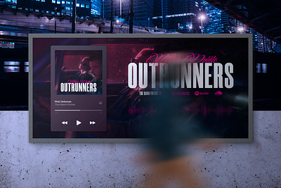 Outrunners - Album Promotion advertising apple music art direction billboard branding campaign creative direction digital hardcore metal music ooh promo promotion stream streaming