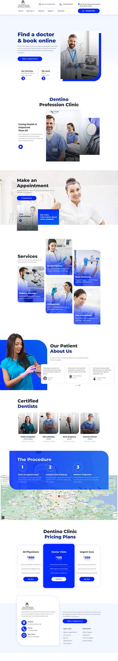 Dental Clinic UI app branding des design graphic design logo ui ux