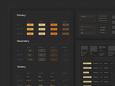 Dark UI Kit buttons card design cards chart component components figma product design tables ui ui definition ui kit uxui