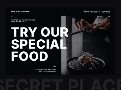 food app design logo typography