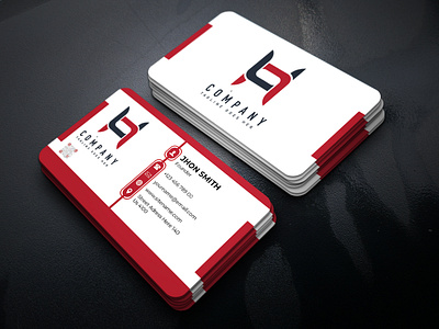 Corporate Business Card Design branding business card company card corporate business card design graphic design illustration logo simple business card simple card ui unique card ux vector