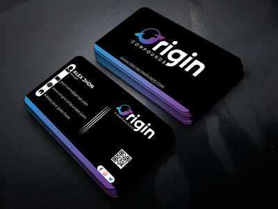 Corporate Business Card Design 05 branding business card company card corporate business card design design graphic design illustration logo simple card ui vector