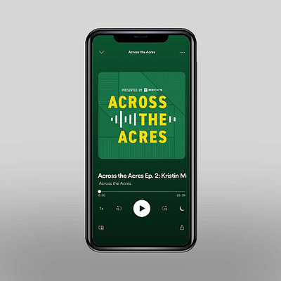 Across The Acres Podcast Logo branding logo podcast