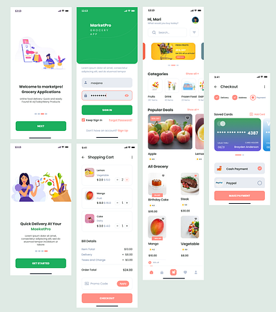 Grocery shop UI by nasim on Dribbble