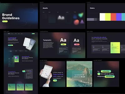 Brand Guidelines Proposal art direction artwork brand design branding caracter design colorfull design figma graphic design social media ui ux visual visual design visual identity web