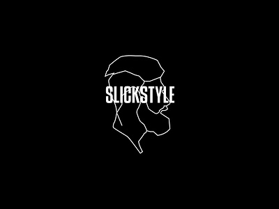 Slickstyle Logotype variation beard brand identity branding hair hairstyle identity logo mark minimal styling symbol