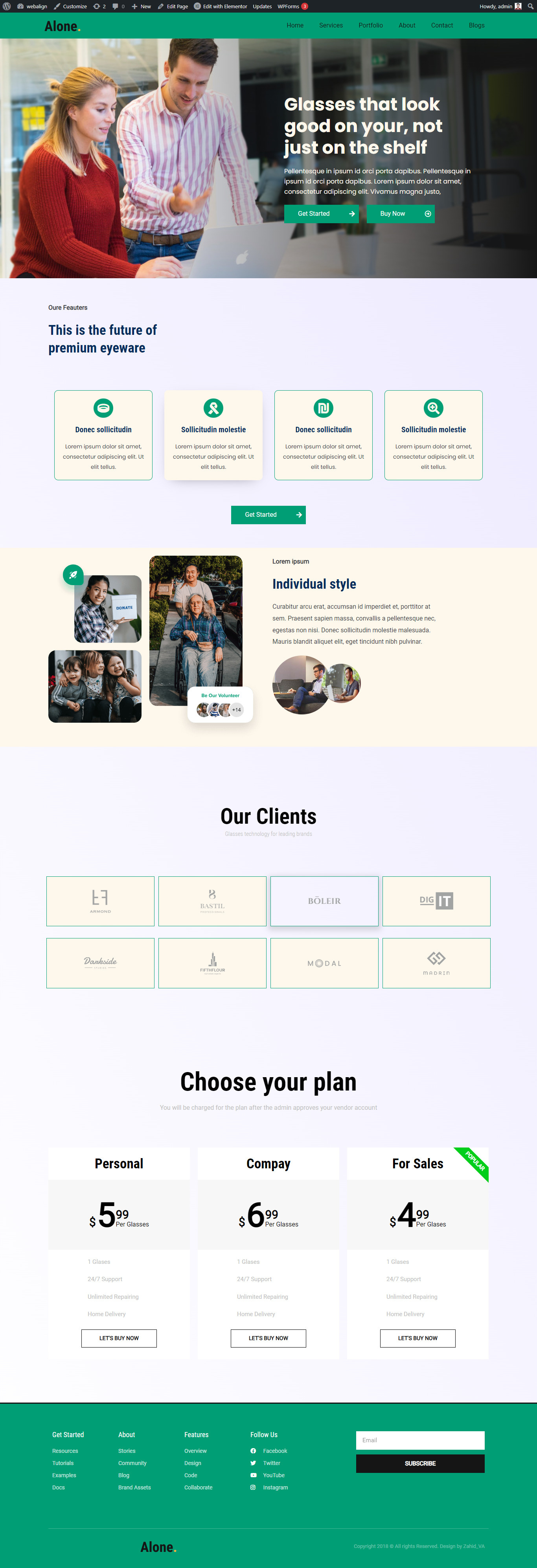 Agency Website Landing Page agency lading page agency landing page. astra theme customize design elementor elementor expert theme customization wordpress customization zahid va zahidva