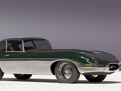 E type 3d model 3d automotive blender car design jaguar etype model modelling render