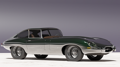 E type 3d model 3d automotive blender car design jaguar etype model modelling render