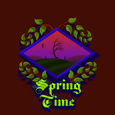 Spring Time art color design flat illustration illustrator spring