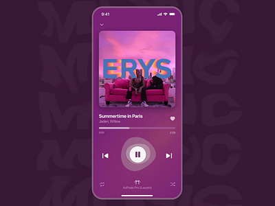 ECHO - Music App animation app design mobile music player podcast ui ux