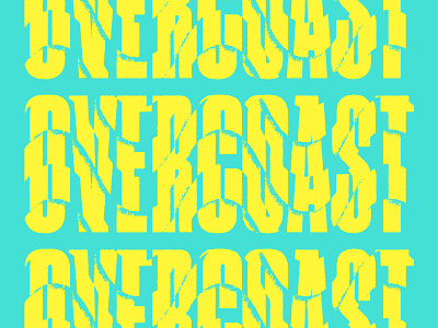 Overcoast Graphics: Unused Direction design display type halftone illustration lettering merch design music music branding psych psychedelic psychedelic typography richmond text effects type illustration typography vibe vibration wave wavy weird