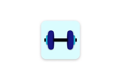 Fitness App Icon branding daily ui design fitness gym icon logo ui ux workout