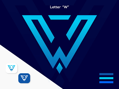 Letter "W" lettermark logo branding graphic design lettermark logo logo design marketing monogram