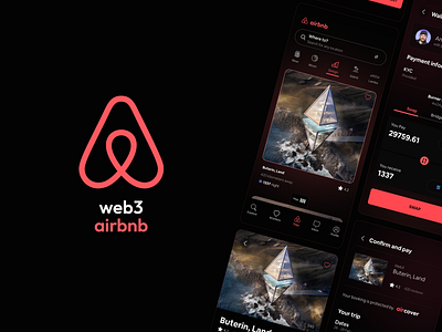 Web3 Airbnb app branding design graphic design ui ux web website