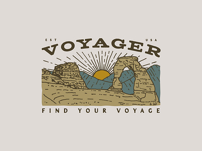 Apparel Graphic - Voyager apparel graphic design illustration mark outdoor apparel