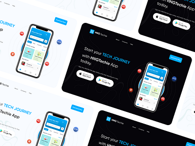 HNG App landing page design graphic design illustration typography ui ux vector
