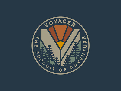 Apparel Graphic - Voyager adventure graphics apparel graphics branding logo outdoor apparel voyager goods