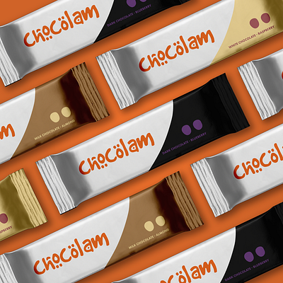 Chocolam - Chocolate brand packaging branding chocolate logo packaging