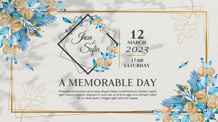 Invitation card. by Kazi Rakib on Dribbble
