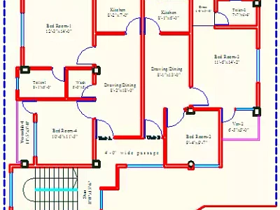 2D Floor Plan 2d floor plan architectural plan architectural view autocad building design civil engineering construction elevation illustration materials estimate plumbing drawing structural design