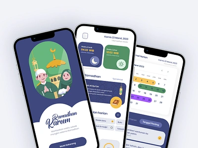 Ramadhan Kareem - App daily planner activity apps clean ui daily task illustration islamic mobile mobile ui mosque ramadan ramadhan task ui ux ui design uiux