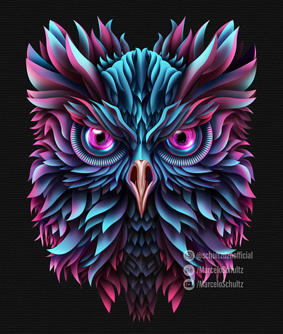 Abstract Owl - Teepublic T-shirt art 2d art 3d art artist design illustration owl t-shirt tshirt vector