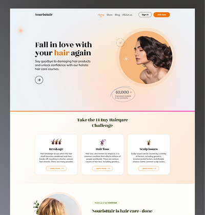 NourisHair amazing clean design ecommerce exploration minimalist simple ui uxui uxui design webdesign