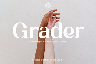 Grader - Unique Modern Typeface beauty branding design display elegant fashion font graphic design illustration logo sans serif ui vector