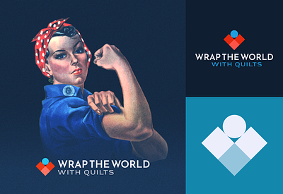 Wrap The World With Quilts Rebrand branding graphic design logo