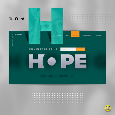 Hope will keep us going graphic design typography ui web design