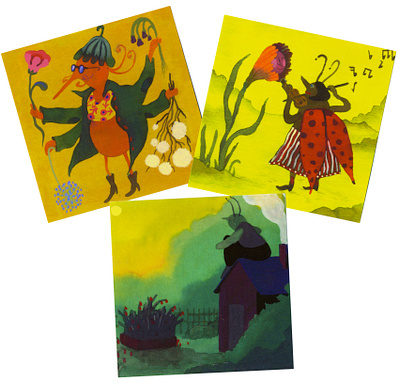 Bug Postcards childrens illustration gouache illustration insects painting postcard print watercolor