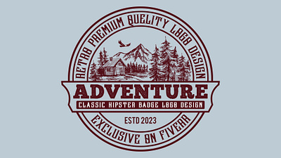 Adventure vintage logo design adventurte design graphic design logo retro vintage typography vector vintage logo