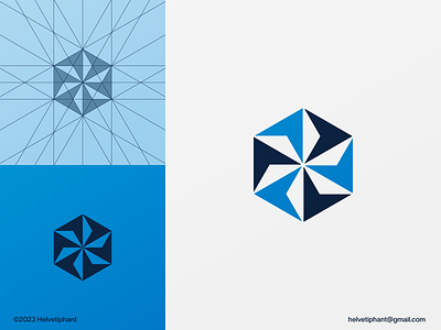 Star Turbine abstract logo arrows logo bold logo concepts brand design branding creative logo designs dynamic logo energy logo geometric logo hexagonal logo icon logo logo design minimalist logo modern logo movement negative space logo power logo rotating logo star logo