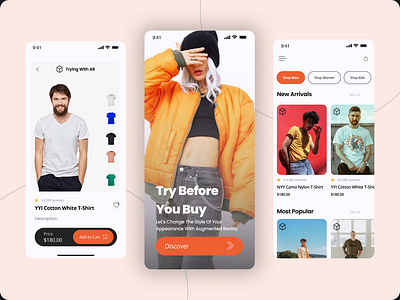 Try Before You Buy - Augmented Reality appdesign design designertool figma ui uidesigner